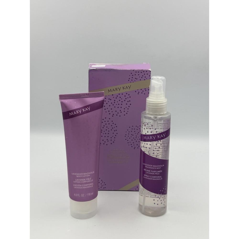 Mary Kay Lavender Magnolia Set Lotion 4oz + Fragrance Mist Spray NEW IN BOX
